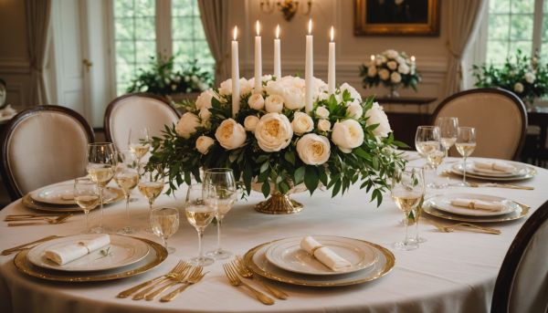 Comment dresser une table de mariage élégante et chic