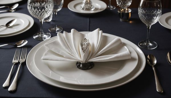 L'art du pliage des serviettes pour un dîner pro