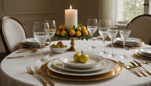 Le choix de la vaisselle raffinée pour vos invités