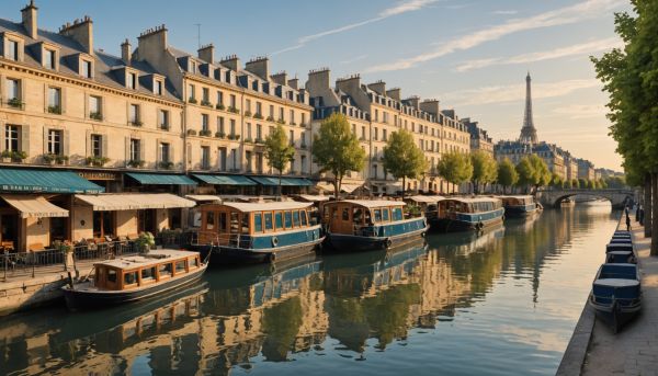 Les plus belles péniches sur la Seine à Paris